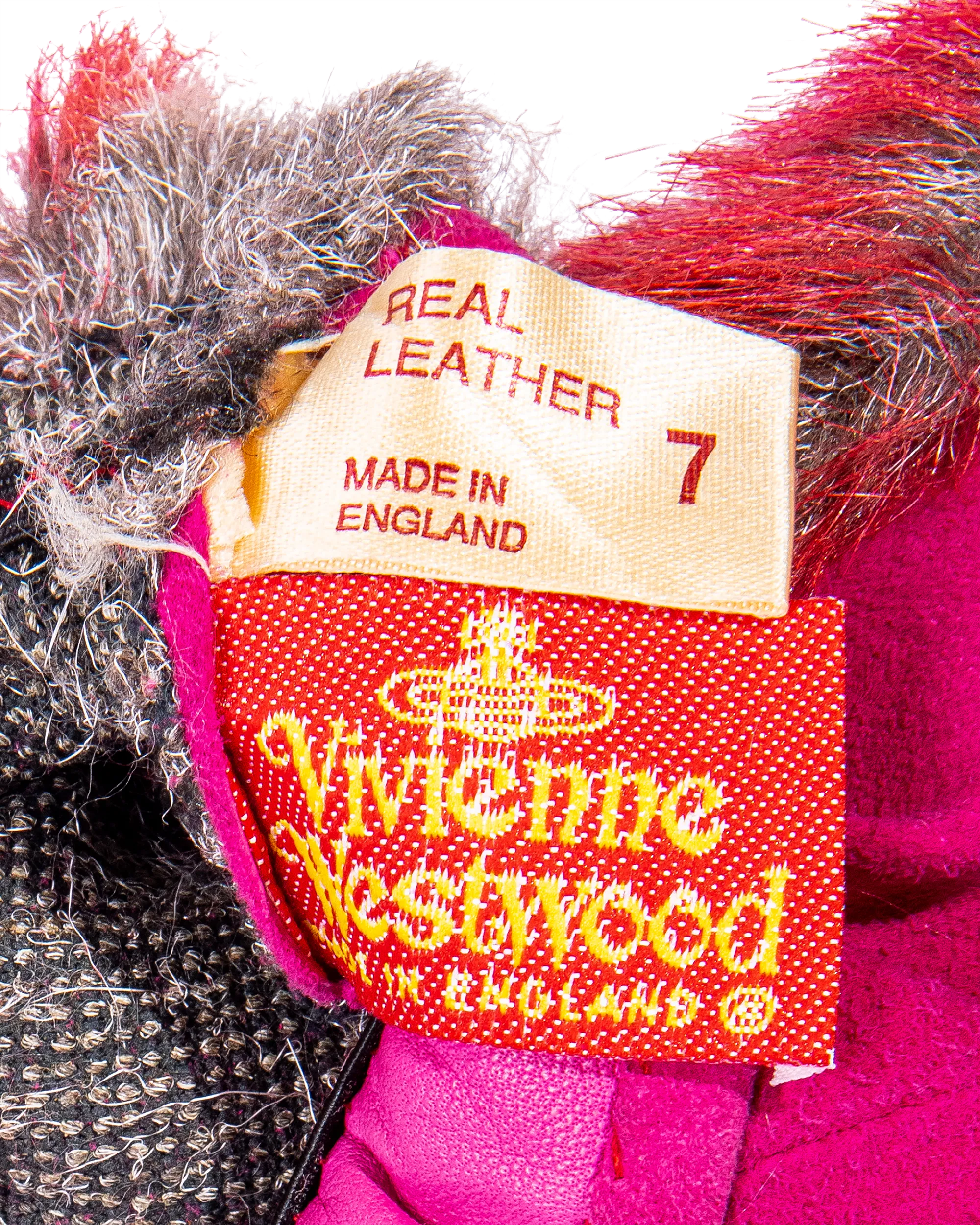 A/W 1992 Faux Fur Leopard Print Coat and Glove Set