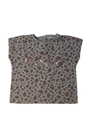 Country Road Leopard Print Short Sleeve Top 12-18M