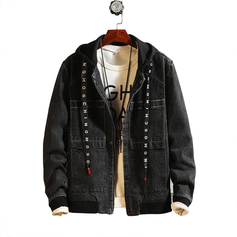 Denim Jackets - Solid Color Denim Jacket Series Casual Denim Jacket Super Cool Denim Jacket