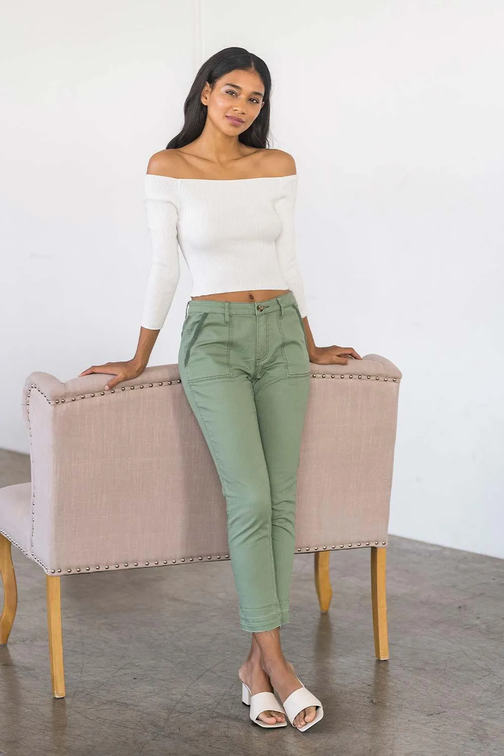 EVERYDAY STRETCH TWILL PANTS - HEDGE GREEN