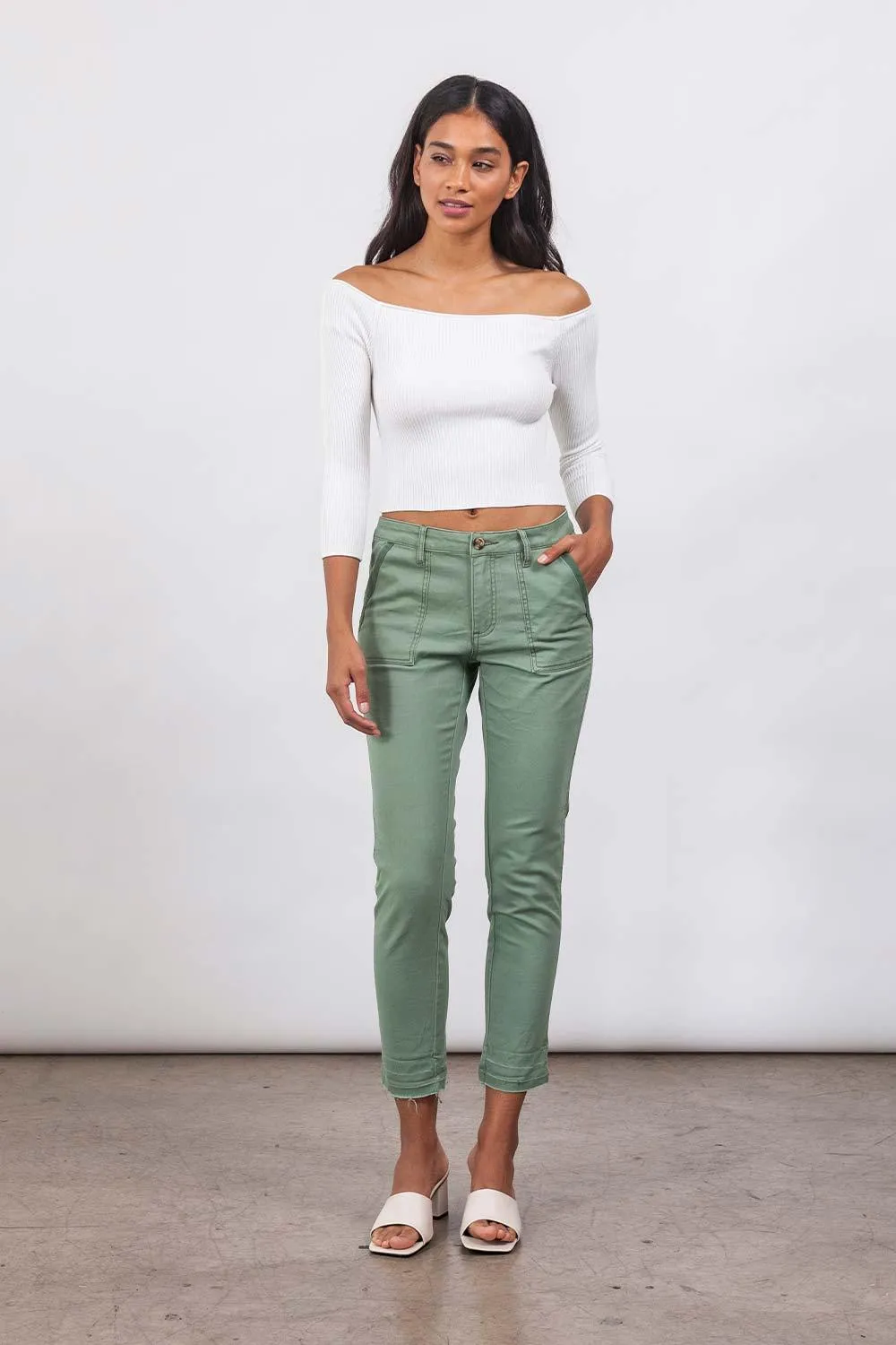EVERYDAY STRETCH TWILL PANTS - HEDGE GREEN