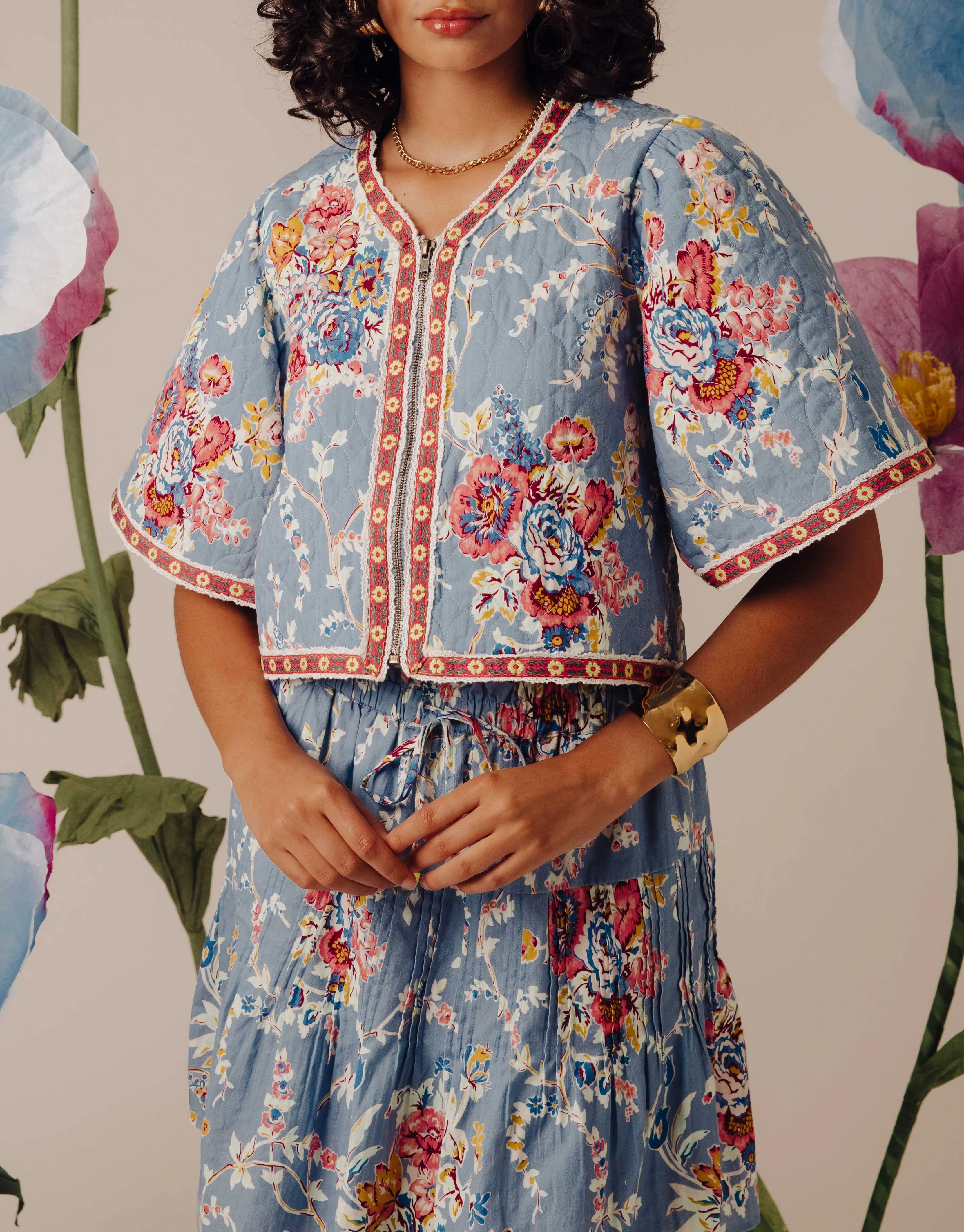 GARDINA JACKET IN POWERSCOURT GARDEN FLORAL
