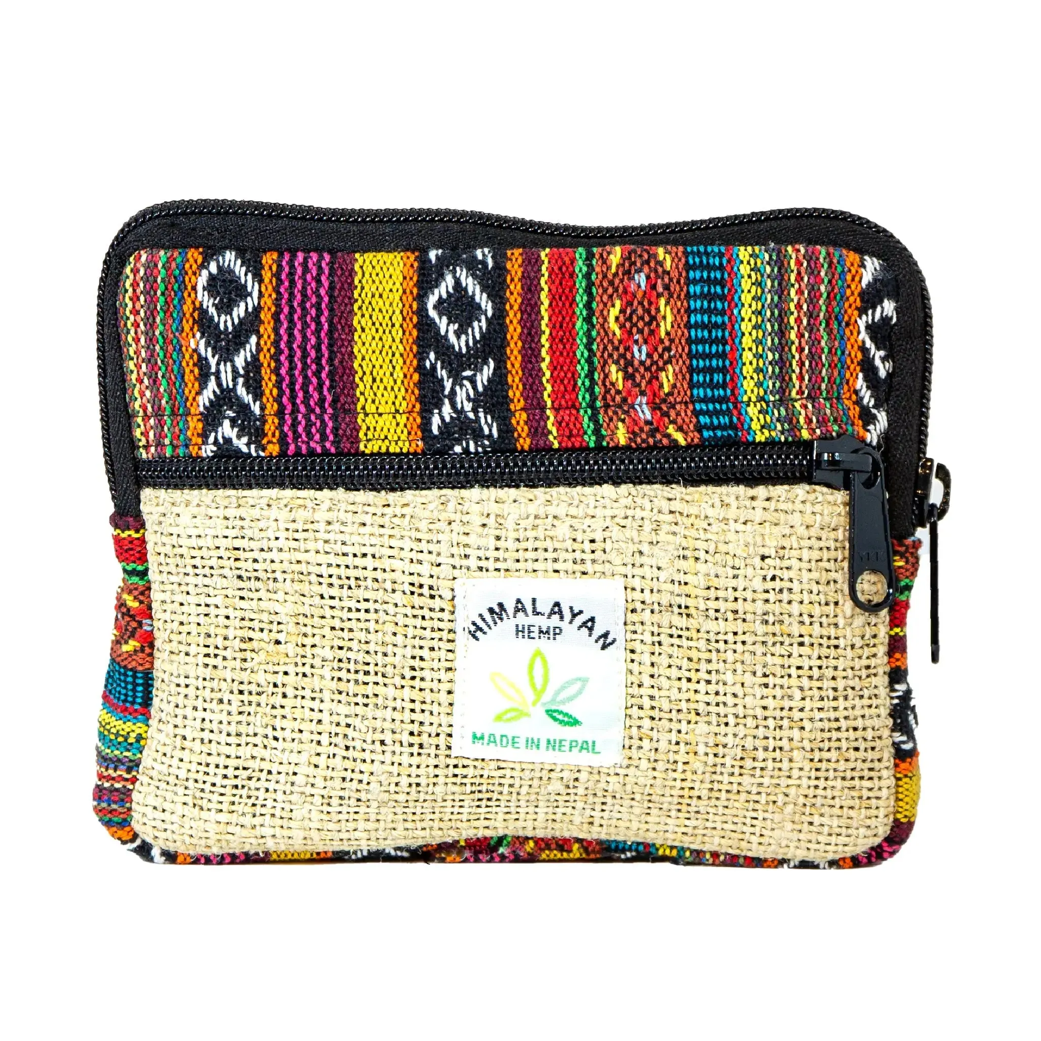 Hemp Double Zipper Pouch