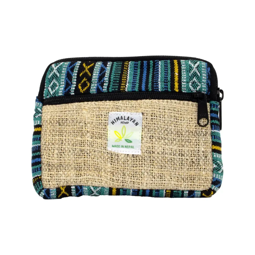 Hemp Double Zipper Pouch