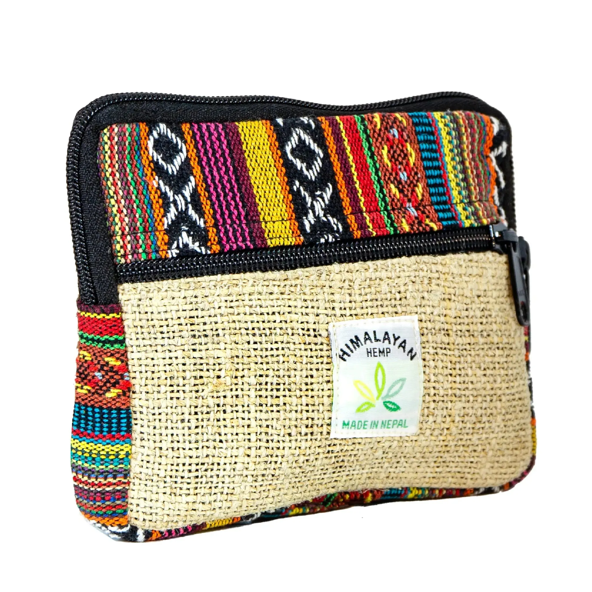 Hemp Double Zipper Pouch