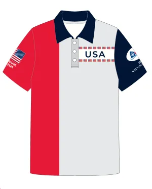 JR POLO SHIRT TOP SHORT SLEEVE WHITE | USODA '25 FLANDERS | PSNLZ'D