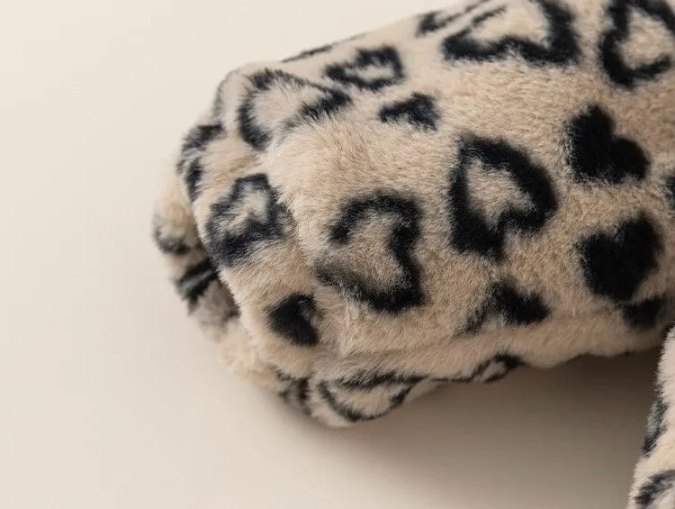 Leopard Print Fleece Jacket