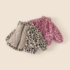 Leopard Print Fleece Jacket