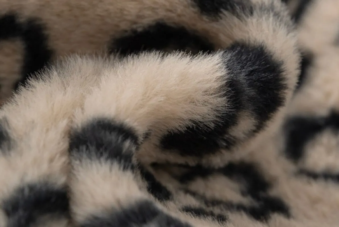 Leopard Print Fleece Jacket