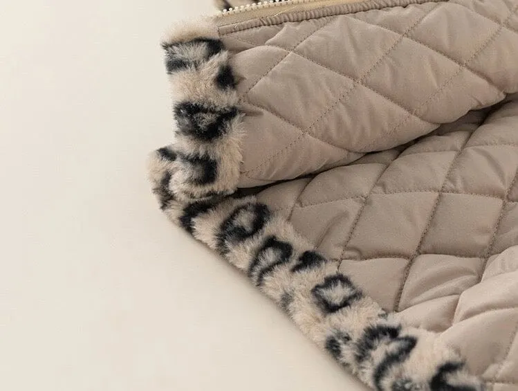Leopard Print Fleece Jacket