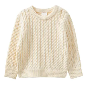 Milky Natural Cable Knit Jumper