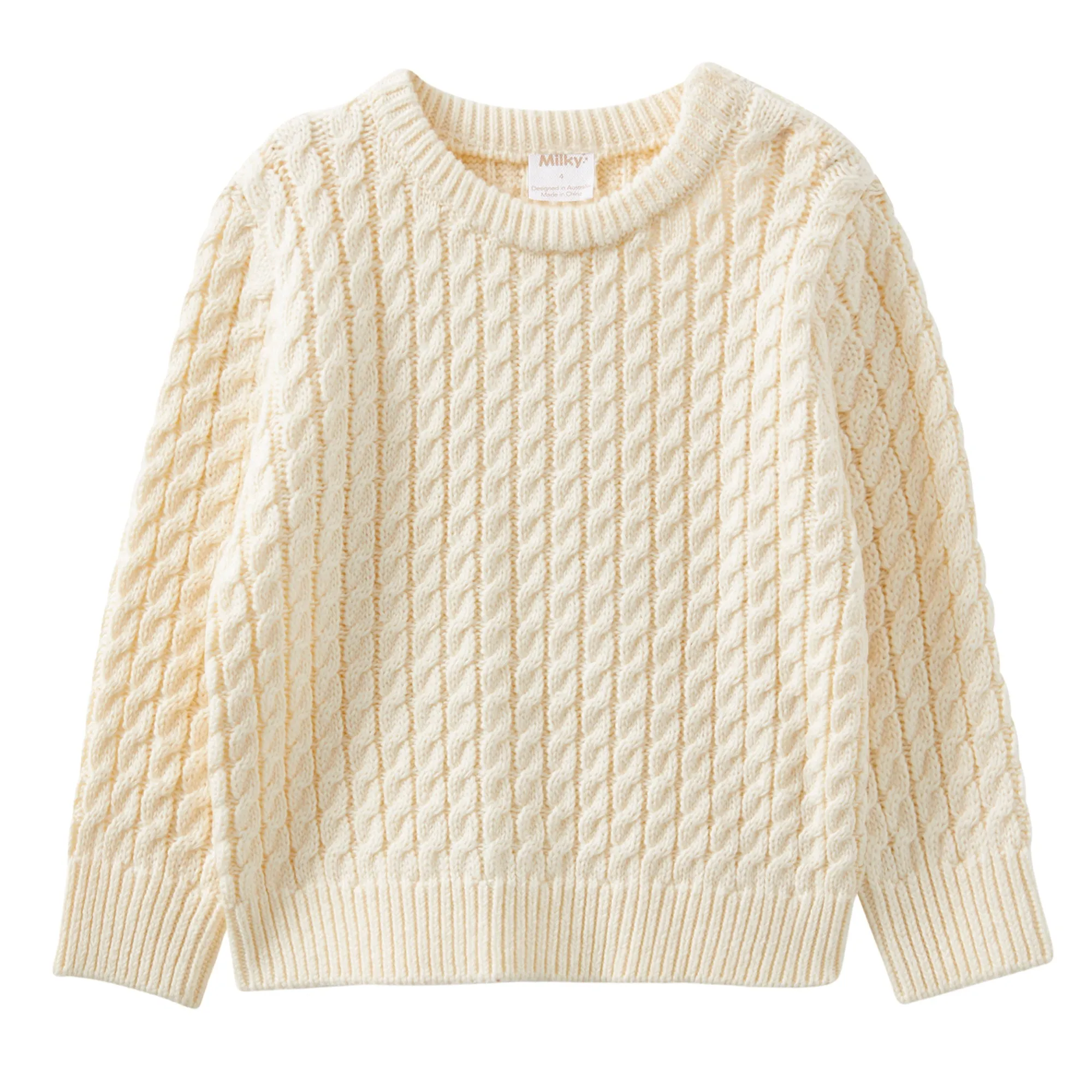 Milky Natural Cable Knit Jumper