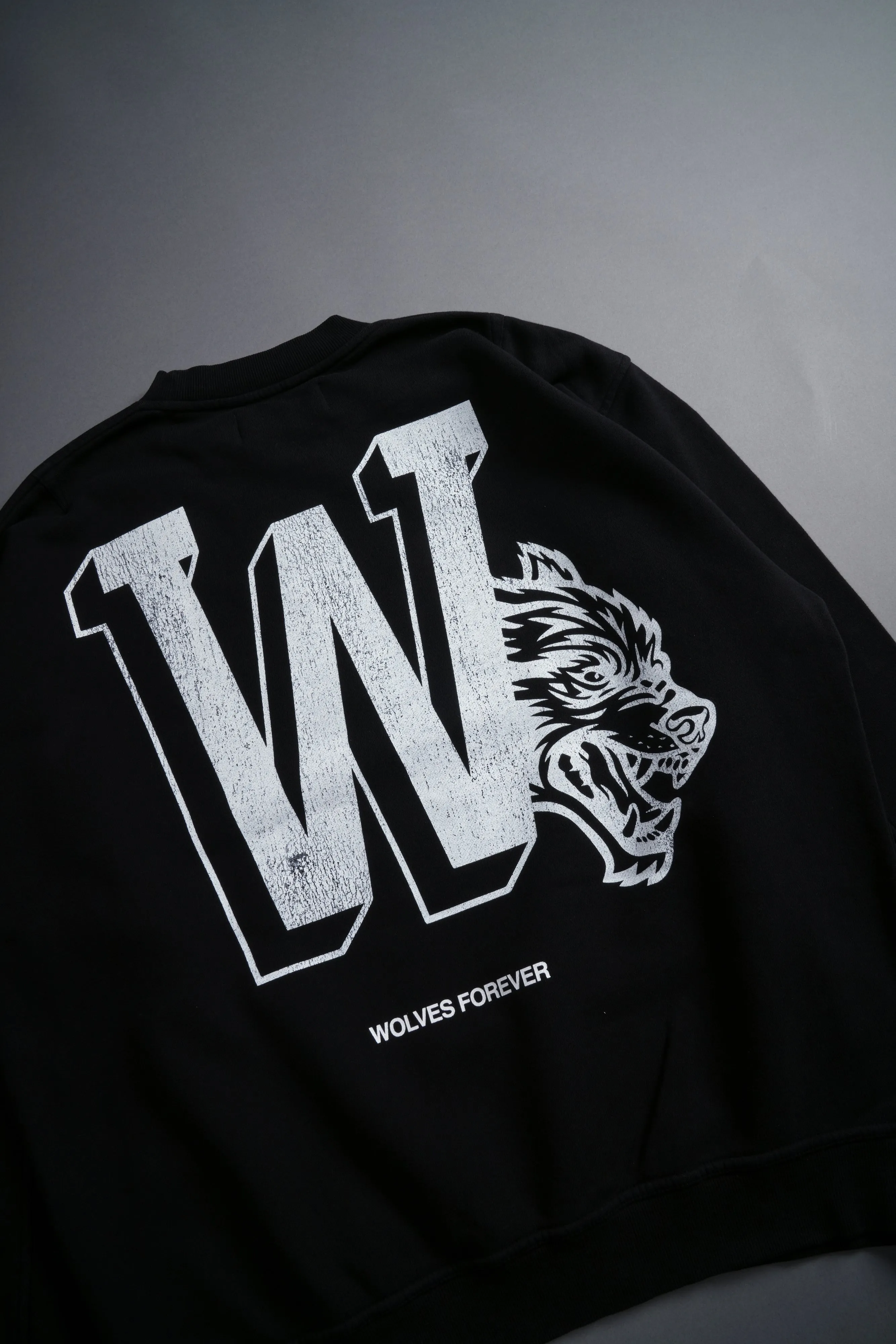 Our Stamp Cornell Crewneck in Black