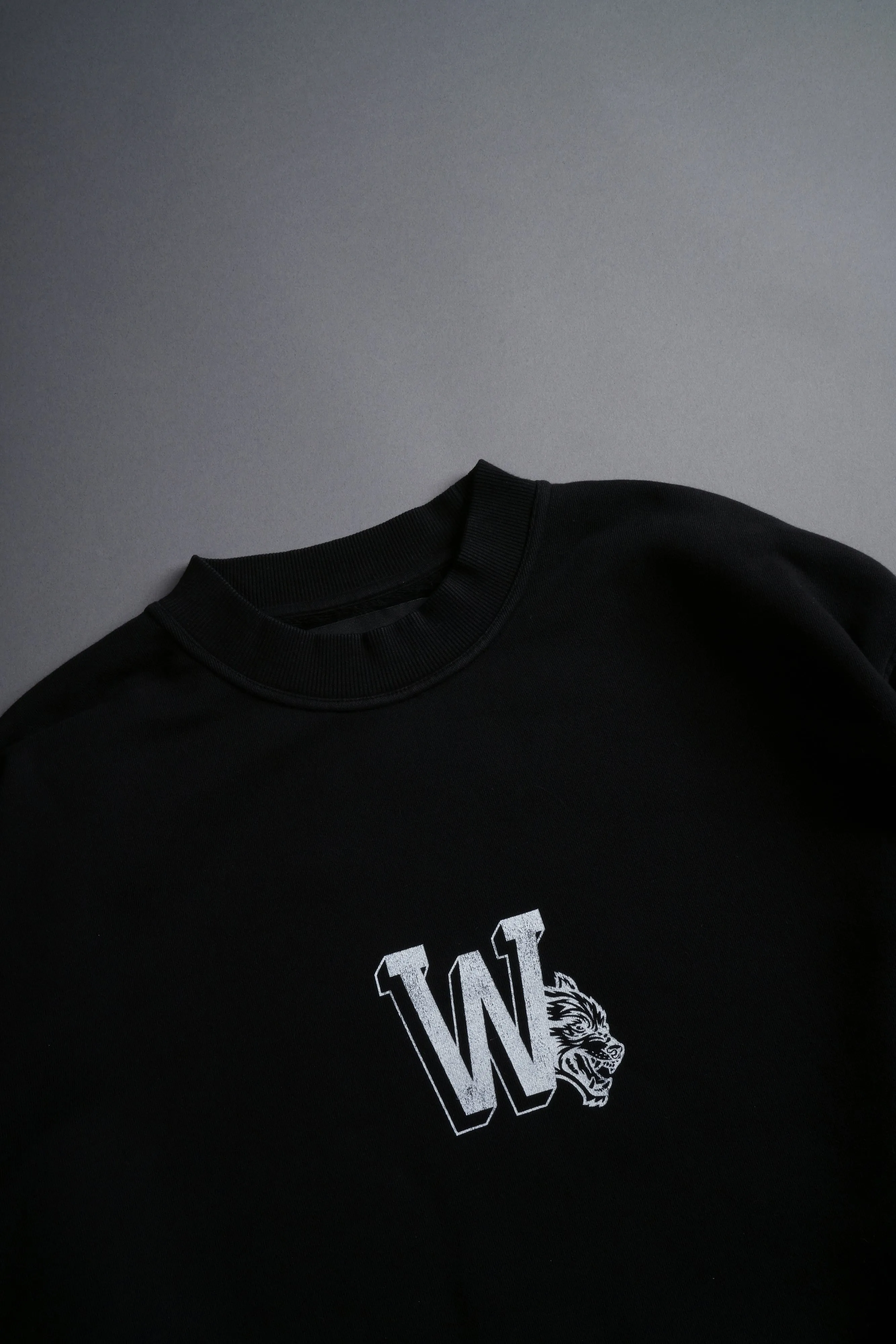 Our Stamp Cornell Crewneck in Black