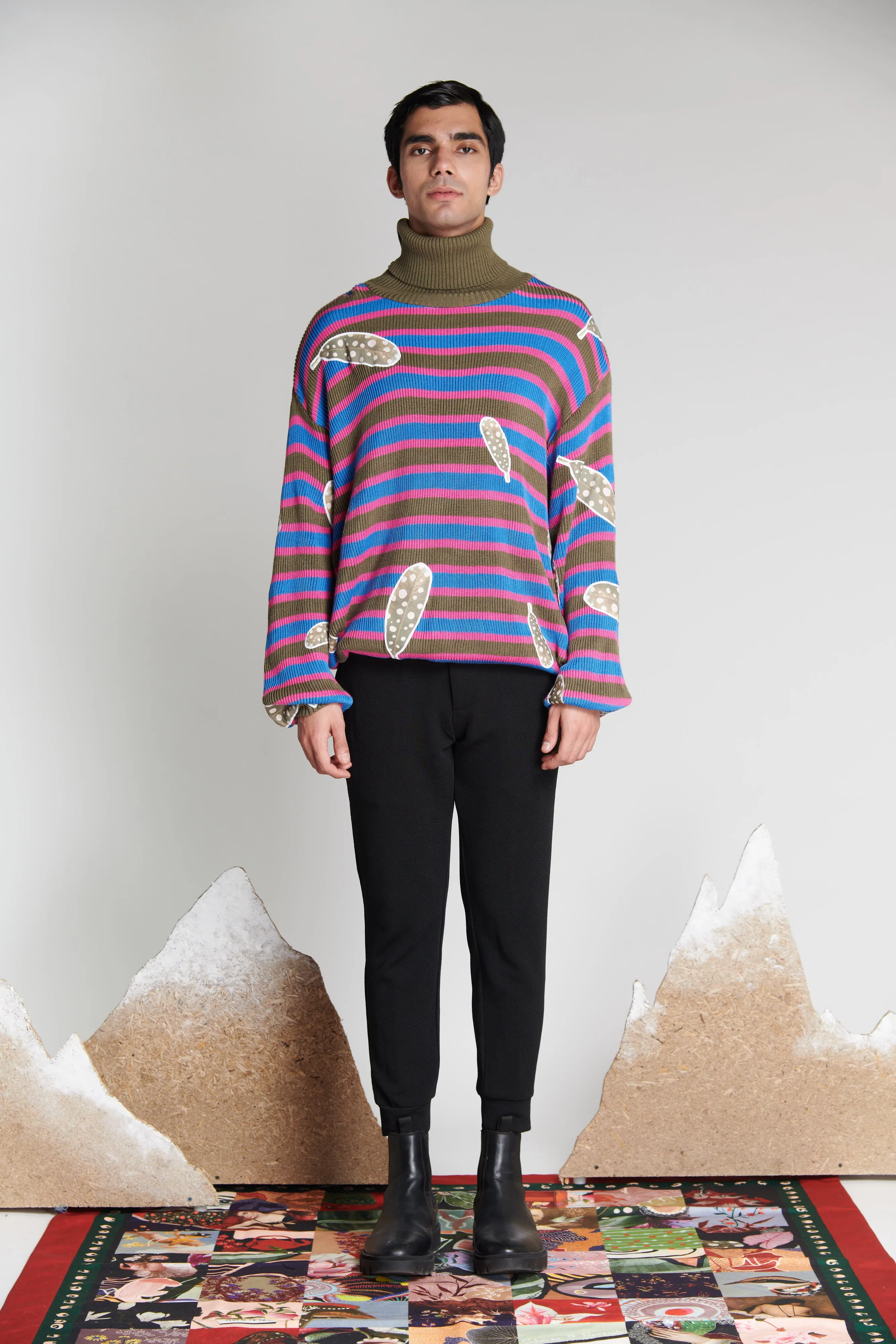 Oversized Striped Jumper