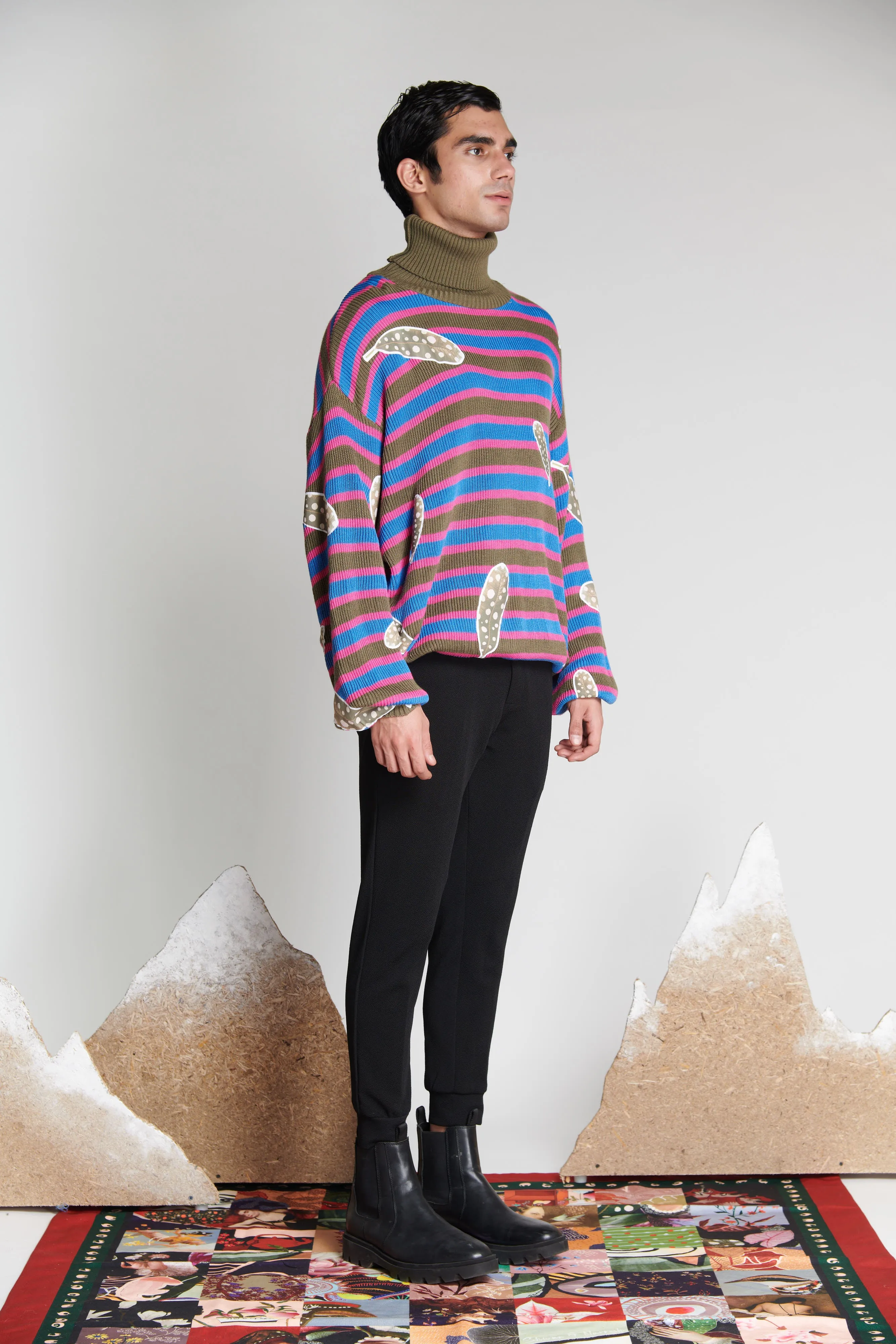 Oversized Striped Jumper