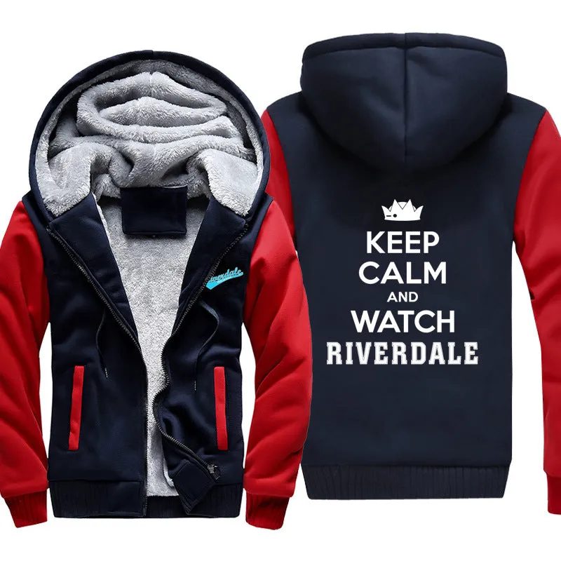 Riverdale Jackets - Solid Color Riverdale TV Series Fleece Jacket