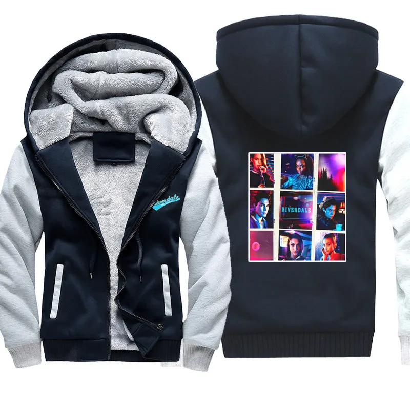Riverdale Jackets - Solid Color Riverdale Video Icon Fleece Jacket