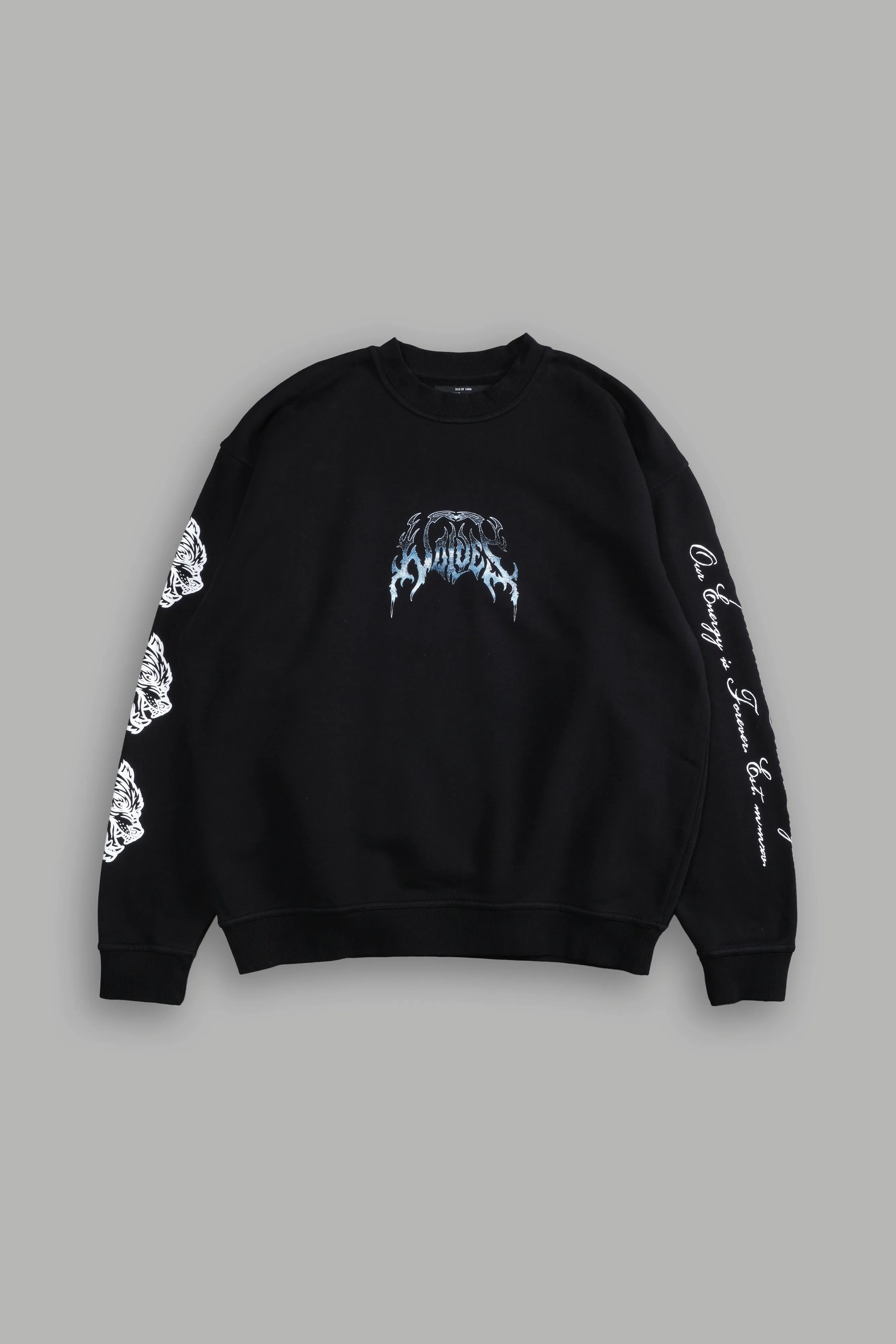 Rule The Galaxy London Crewneck in Black