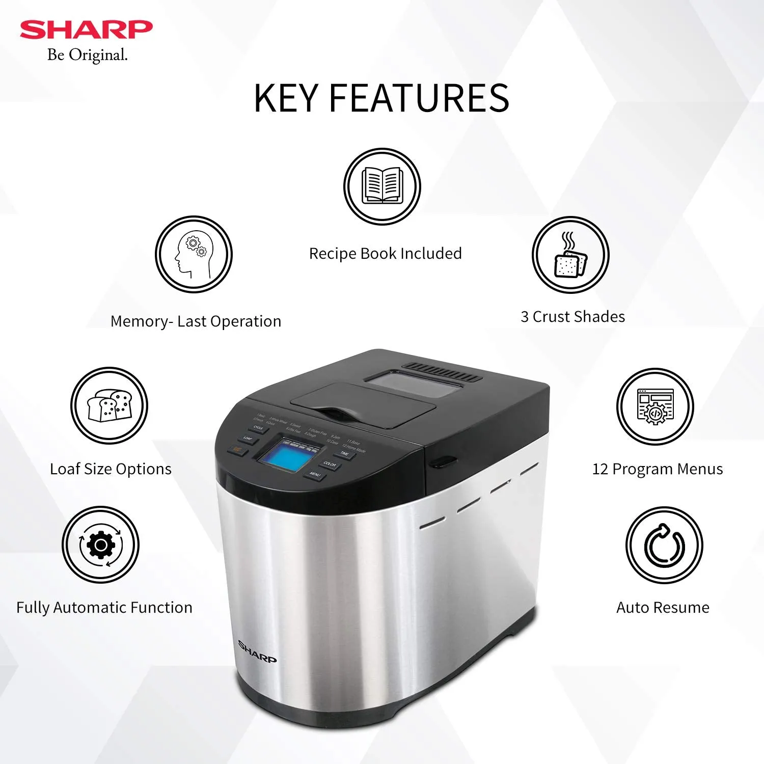 ﻿Sharp PE-105-CS Table-Top Bread Maker