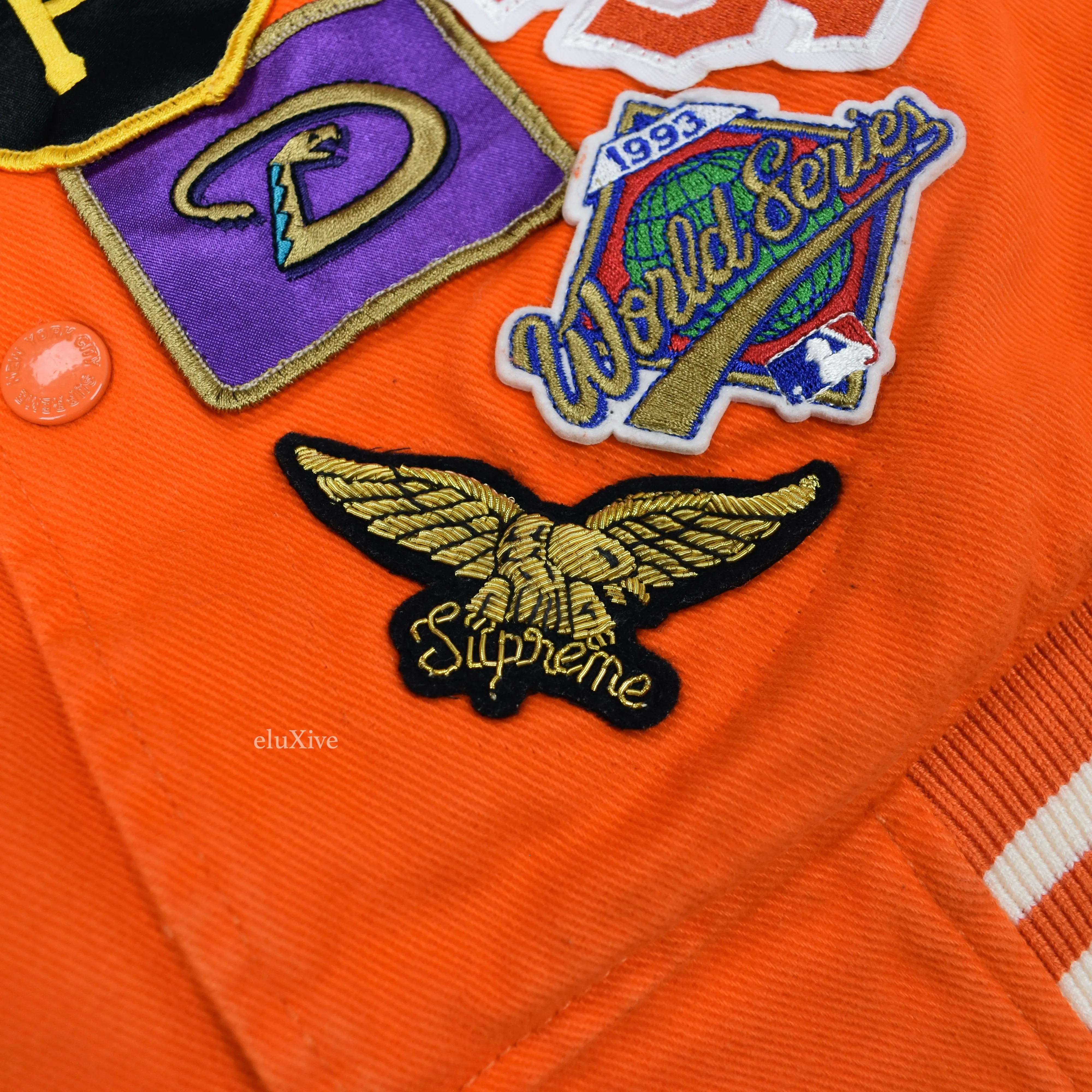 Supreme x New Era - MLB Patch Logo Varsity Jacket