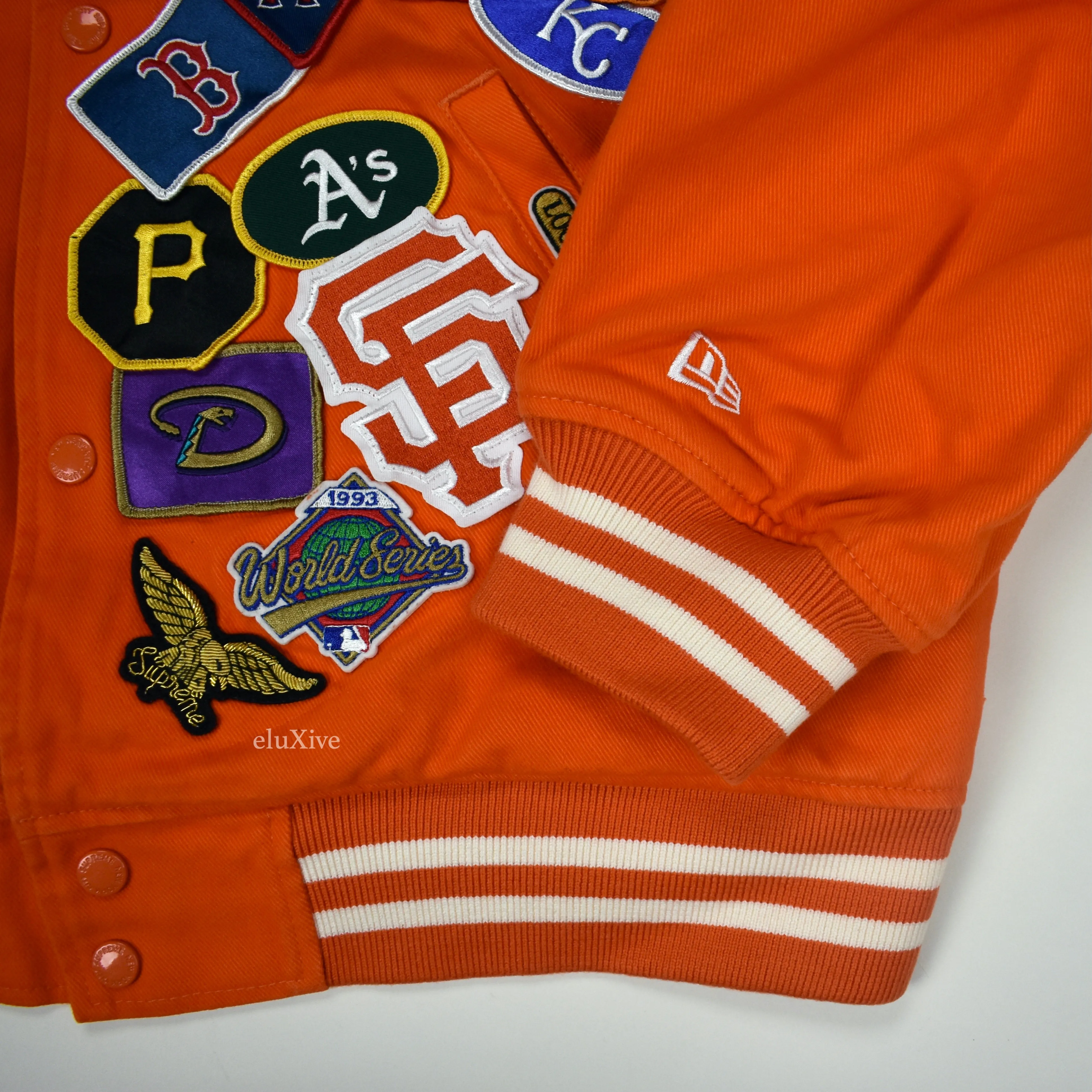 Supreme x New Era - MLB Patch Logo Varsity Jacket