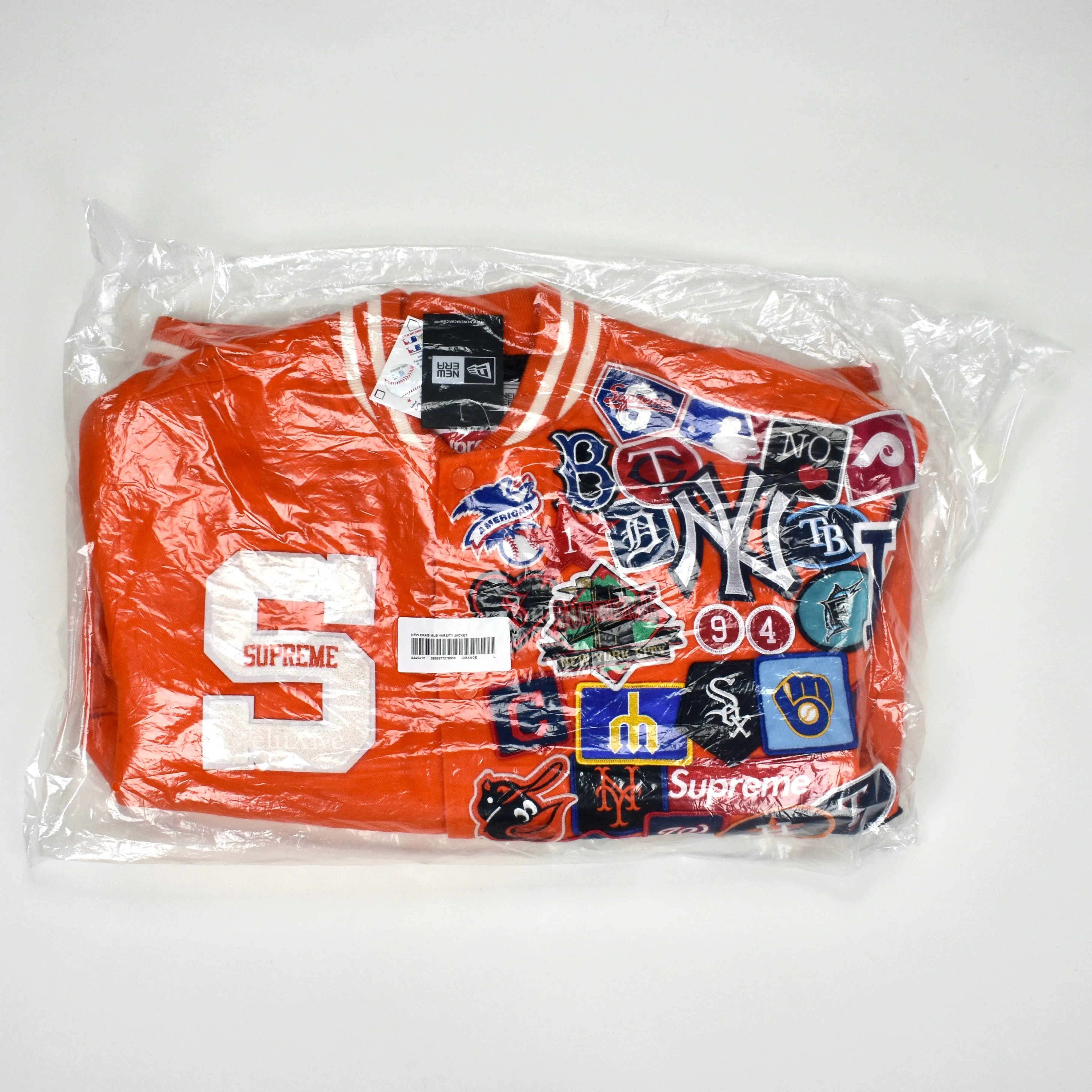 Supreme x New Era - MLB Patch Logo Varsity Jacket