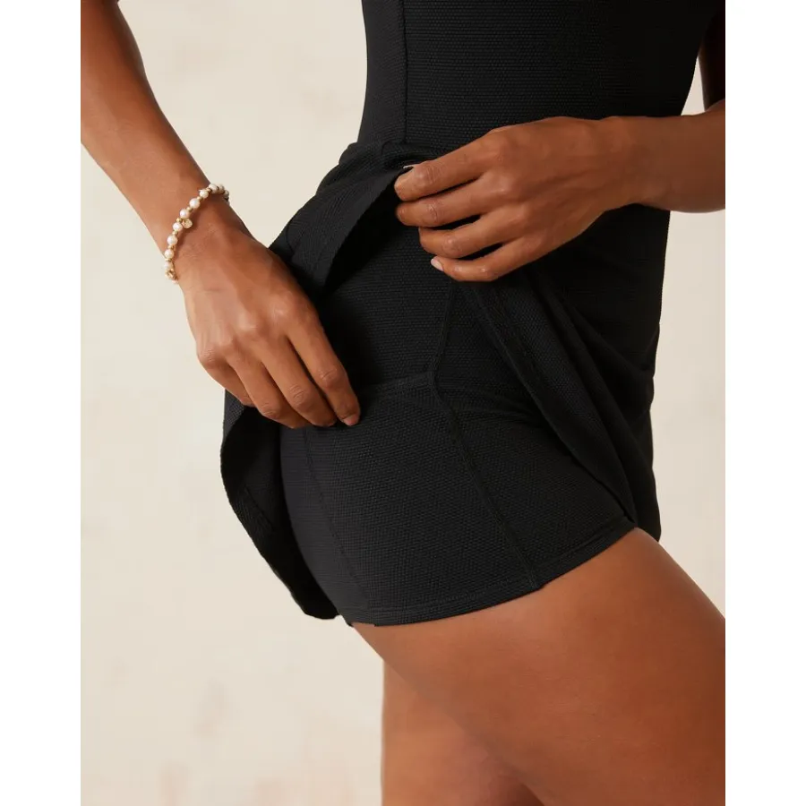 Tommy Bahama Scoop Neck Romper SS500629 - Island Cays Black