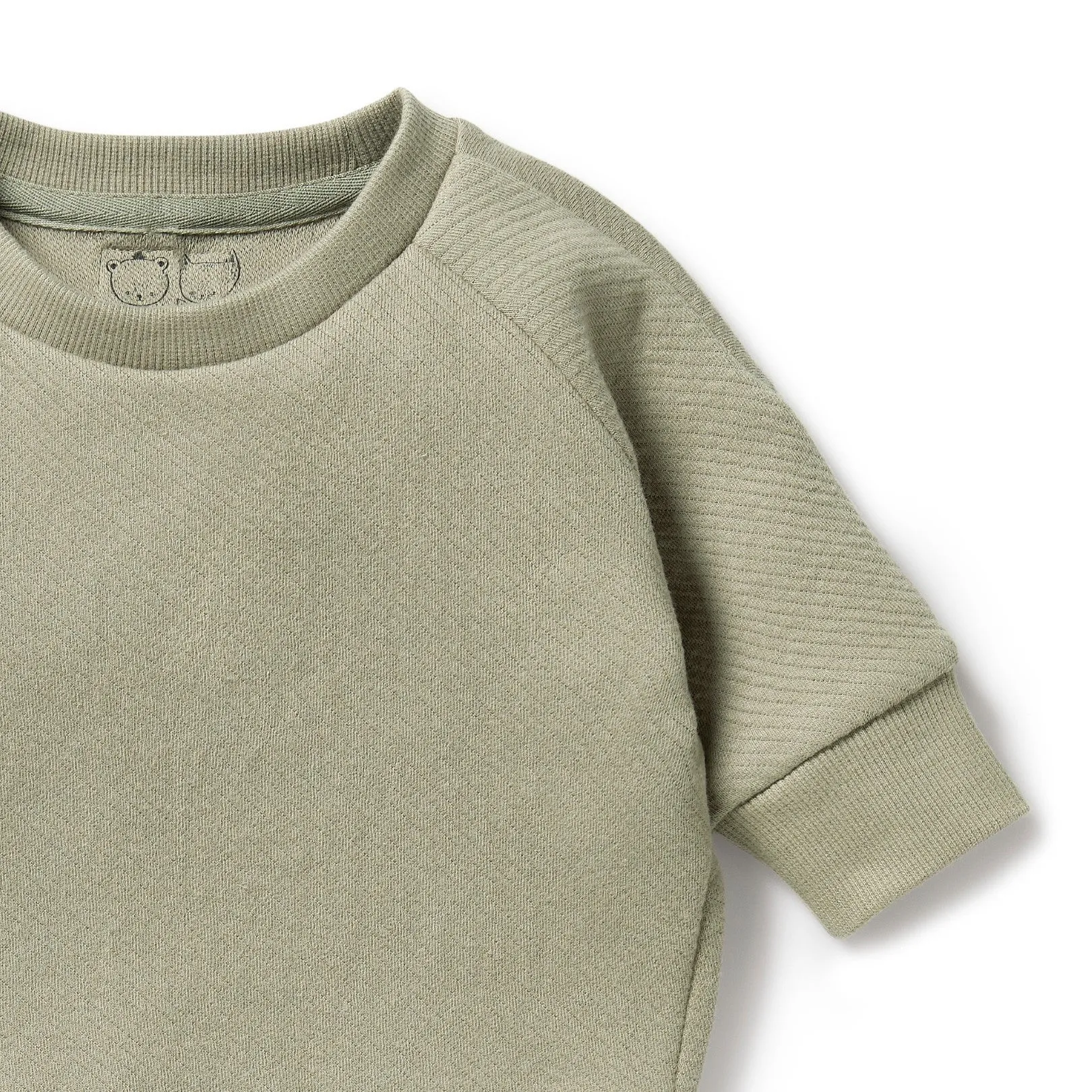 Wilson and Frenchy Organic Quilted Sweat - Oak