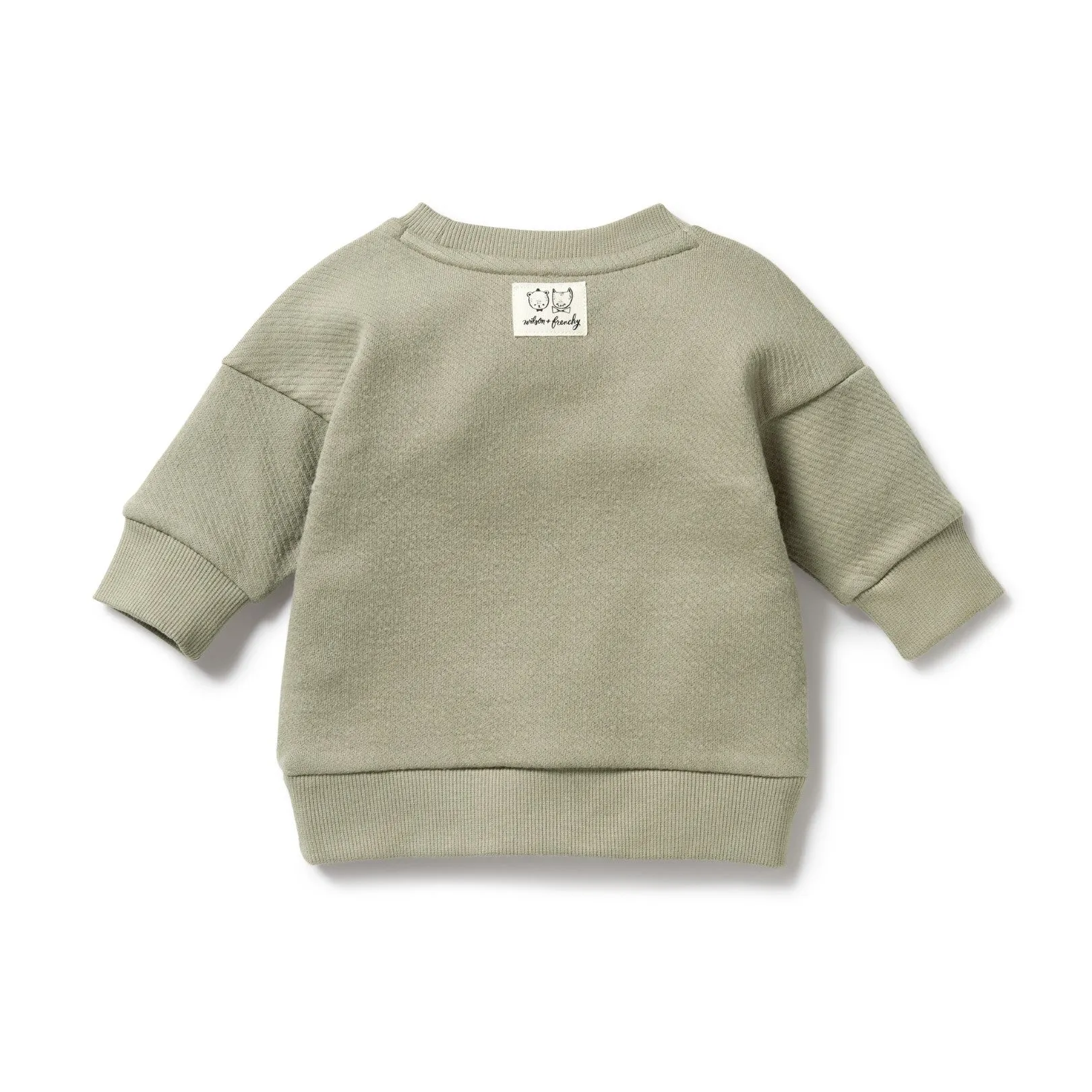 Wilson and Frenchy Organic Quilted Sweat - Oak