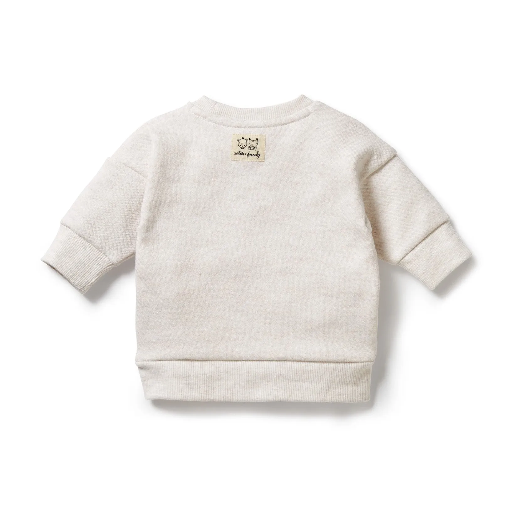 Wilson and Frenchy Organic Quilted Sweat - Oatmeal